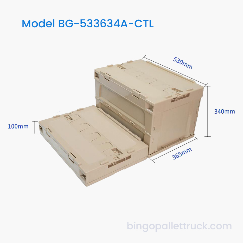 50L Heavy Duty skládací plastová taška s víkem