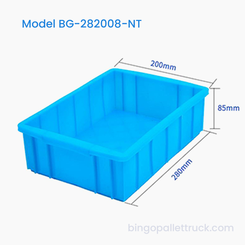 3L HDPE nestability plastový skladovací zásobník pro skladování průmyslových komponent