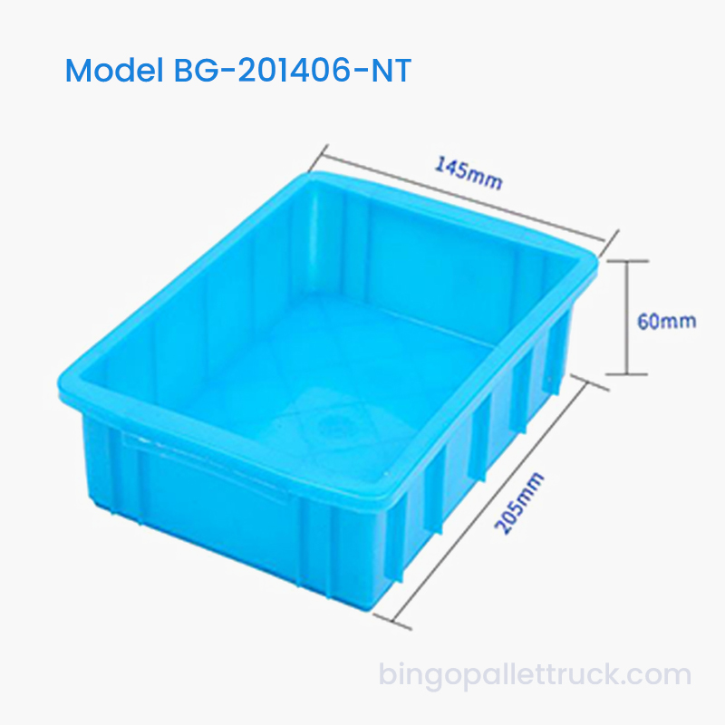 1L HDPE nestability plastový přepravní box pro malé skladování potravin