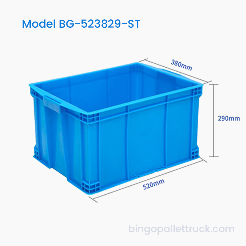 45L stohovatelný plastový přepravní box HDPE logistický kontejner