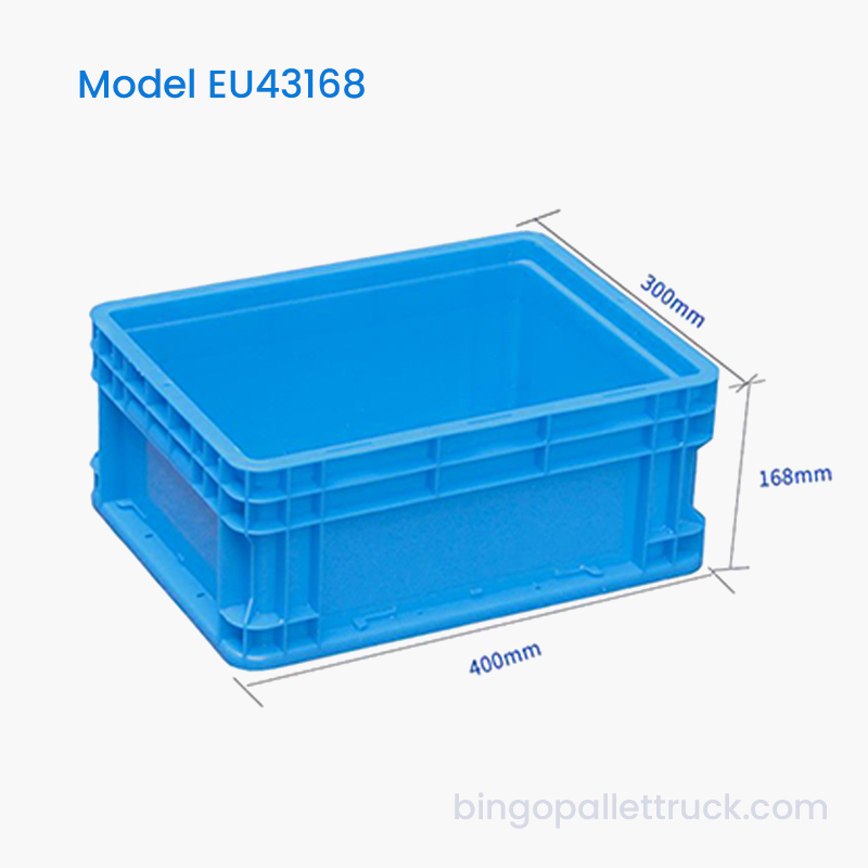 16L EU plastový tote box HDPE průmyslový skladovací koš