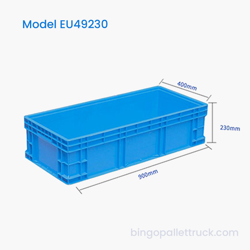 Praktický 66l EU úložný koš se stabilním stohovatelným designem