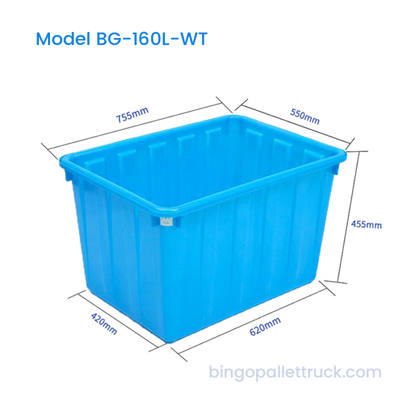 160L HDPE nádrž pro skladování vodních produktů a přepravu živých ryb