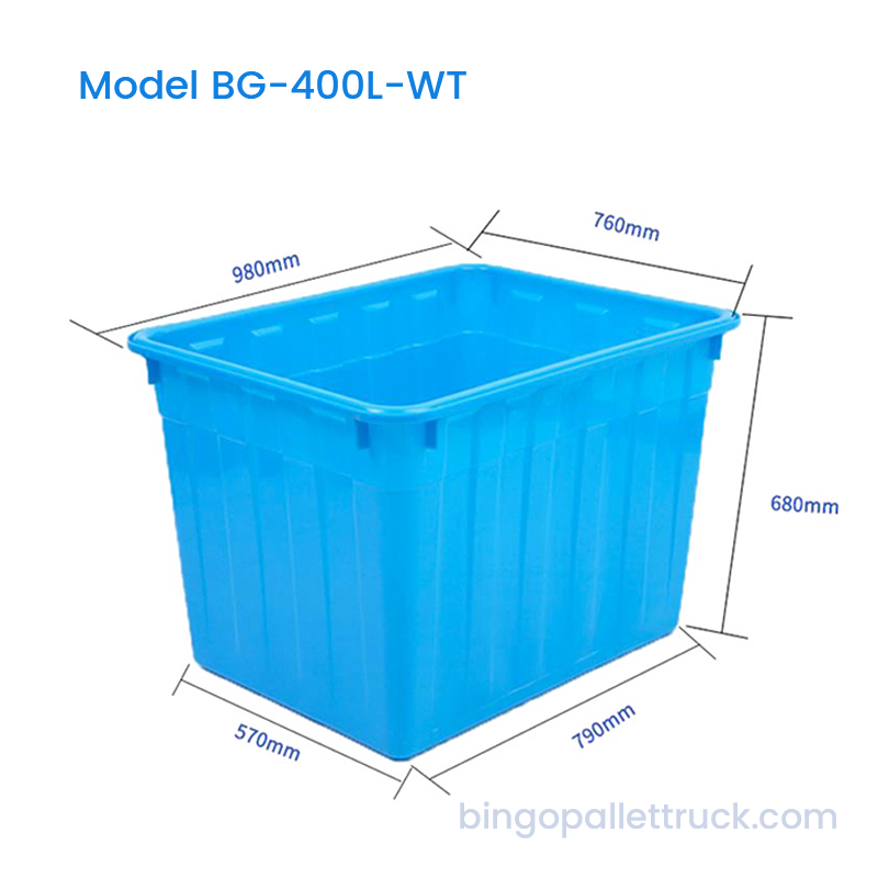 Nádrž na vodu z HDPE o objemu 400 l pro logistiku a skladování