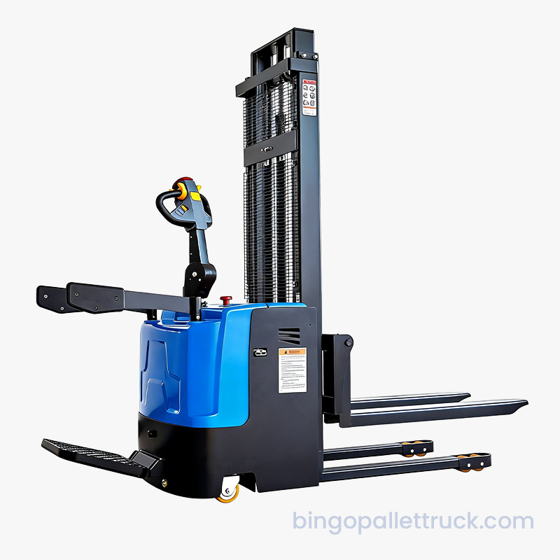 Elektrický stojanový stohovač s nosností 2000 kg 